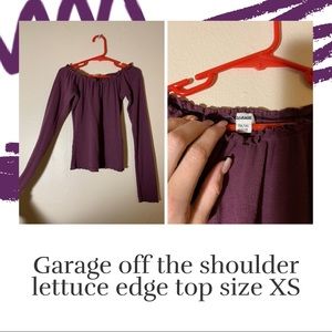 Purple off the shoulder top